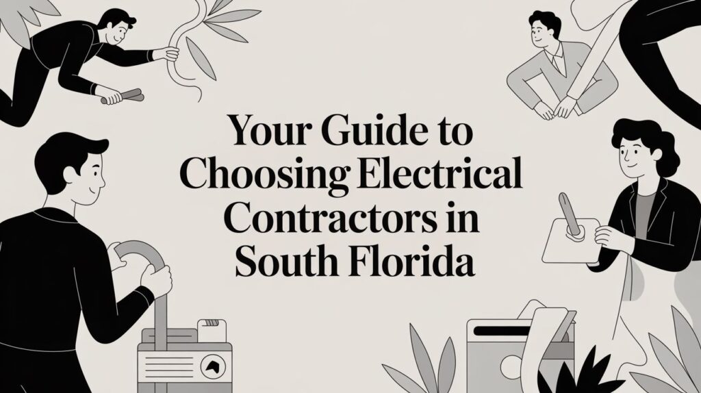 electrical contractors in south florida contractor guide Your Guide to Choosing Electrical Contractors in South Florida When you need electrical work done in South Florida, picking a licensed professional isn't just a smart move—it's the only way to safeguard your property and everyone in it. Choosing the right electrical contractors in south florida is about more than a simple repair; it's about protecting your home or business from our region’s specific challenges, from hurricane-force winds to strict local building codes. electrical contractors in south florida contractor guide Your Guide to Choosing Electrical Contractors in South Florida When you need electrical work done in South Florida, picking a licensed professional isn't just a smart move—it's the only way to safeguard your property and everyone in it. Choosing the right electrical contractors in south florida is about more than a simple repair; it's about protecting your home or business from our region’s specific challenges, from hurricane-force winds to strict local building codes.