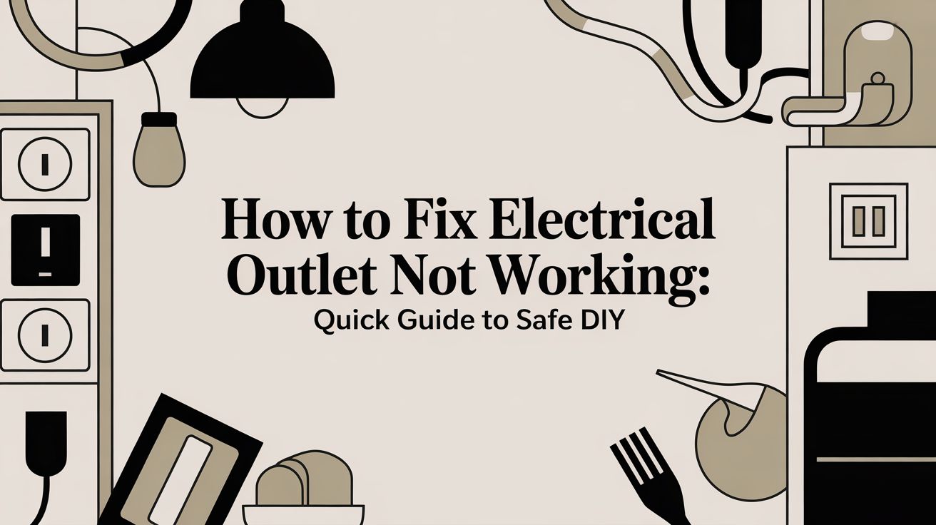 How to fix electrical outlet not working: Quick Guide to Safe DIY