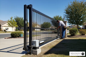 keep it swinging with proper automatic gate maintenance image Blog Electricians Blog automatic gate maintenance