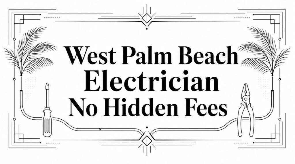 west palm beach electrician no hidden fees electrician sign West Palm Beach Electrician No Hidden Fees If you're searching for West Palm Beach electrician no hidden fees, you're probably not looking for the cheapest name on a list. You're looking for someone who will tell you the actual number before work starts, explain what can change it, and get your approval before adding anything. That's the right mindset.