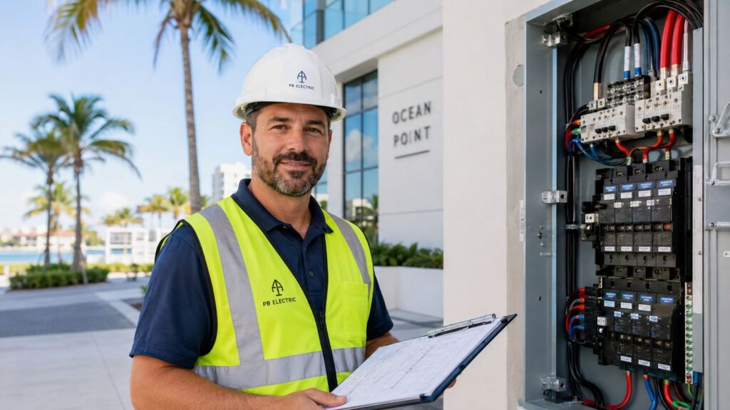 commercial electrician near me electrician Commercial Electrician Near Me: A Palm Beach County Guide You're usually not searching for a commercial electrician near me because everything is running smoothly. You're searching because a tenant lost power, a panel is overheating, an inspector flagged something, a remodel is stalled, or your maintenance team found a problem that can't wait until next week.
