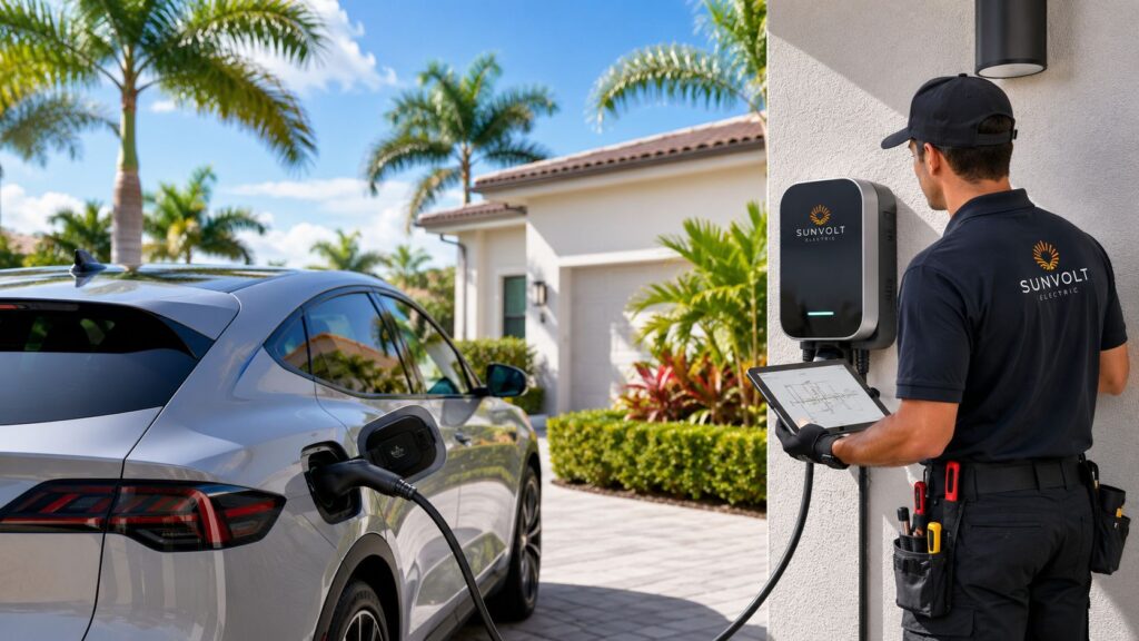 ev charger installation in boynton beach fl ev charging EV Charger Installation in Boynton Beach FL: A Local Guide This is where local electrical work matters. EV charger installation in Boynton Beach FL isn't just about mounting a charger on a garage wall. It's about load capacity, dedicated circuits, GFCI requirements, permit paperwork, inspection prep, and making sure the installation still makes sense a few years from now if your household adds another EV.