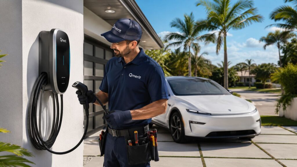 ev charger installation at home technician installing EV Charger Installation at Home: Palm Beach County Guide Home charging isn't a niche add-on. It's the center of EV ownership. A PwC analysis of U.S. EV charging growth projects that by 2030, residential charging will account for about 80% of all EV charge points in the United States, including 25.7 million chargers in single-family homes. If you're planning an EV charger installation at home, you're not doing something unusual. You're building the setup most drivers will rely on. ev charger installation at home technician installing EV Charger Installation at Home: Palm Beach County Guide Home charging isn't a niche add-on. It's the center of EV ownership. A PwC analysis of U.S. EV charging growth projects that by 2030, residential charging will account for about 80% of all EV charge points in the United States, including 25.7 million chargers in single-family homes. If you're planning an EV charger installation at home, you're not doing something unusual. You're building the setup most drivers will rely on.