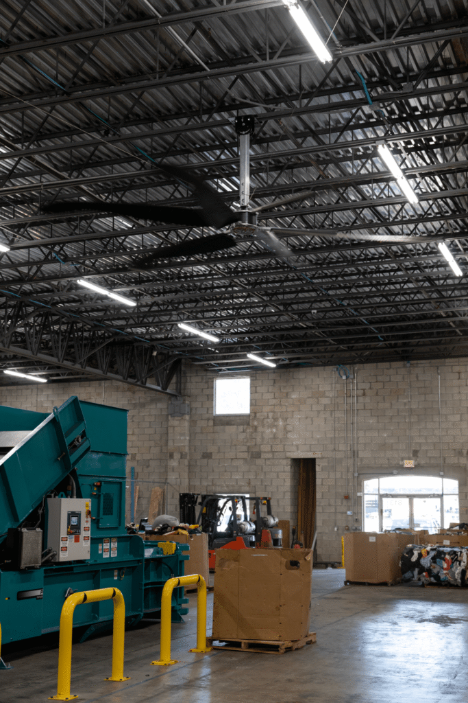 C8A4564 1 HVLS & Industrial Ceiling Fan Installation Florida’s relentless heat and humidity can make large commercial spaces unbearable, directly impacting productivity, safety, and energy costs. When standard HVAC systems struggle to keep massive facilities comfortable, businesses turn to heavy-duty air circulation solutions. Lighthouse Energy is proud to offer professional HVLS fan installation across West Palm Beach and all of Palm Beach County, bringing superior cooling and airflow to the region's largest buildings.