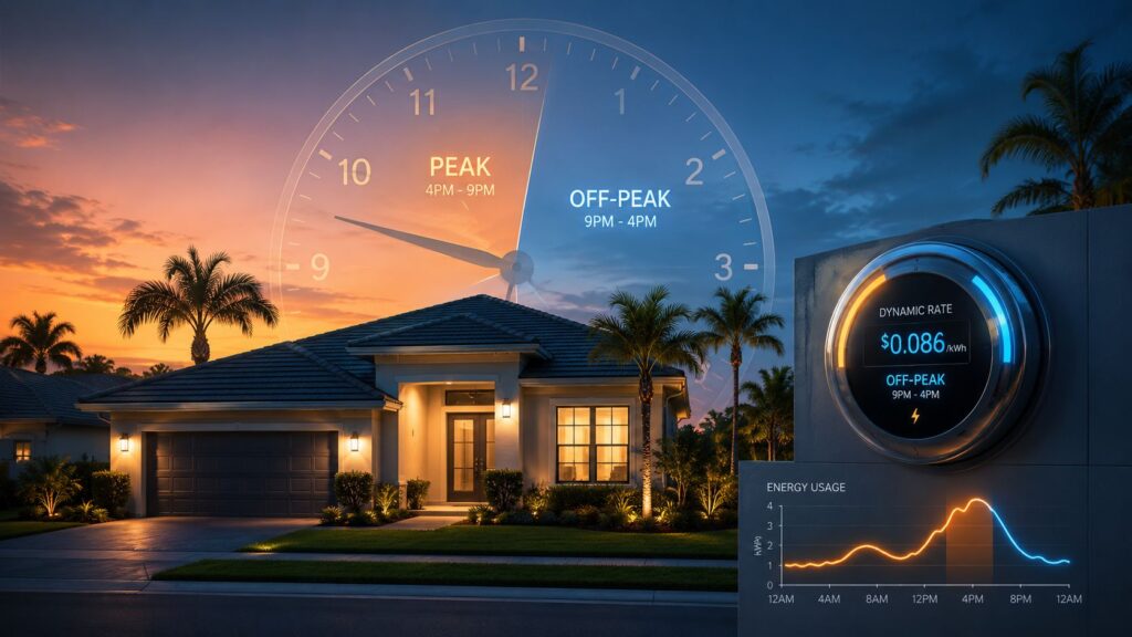 time of use electricity rates smart meter Time of Use Electricity Rates: Save in Palm Beach County You may be staring at your summer bill and wondering why it climbed even though your habits didn't seem to change. In Palm Beach County, that feeling is common, especially when the air conditioner has been running hard and the bill still looks higher than expected. Time of use electricity rates can be part of the answer, but the question is whether your home has the capability to shift electricity use when prices change.