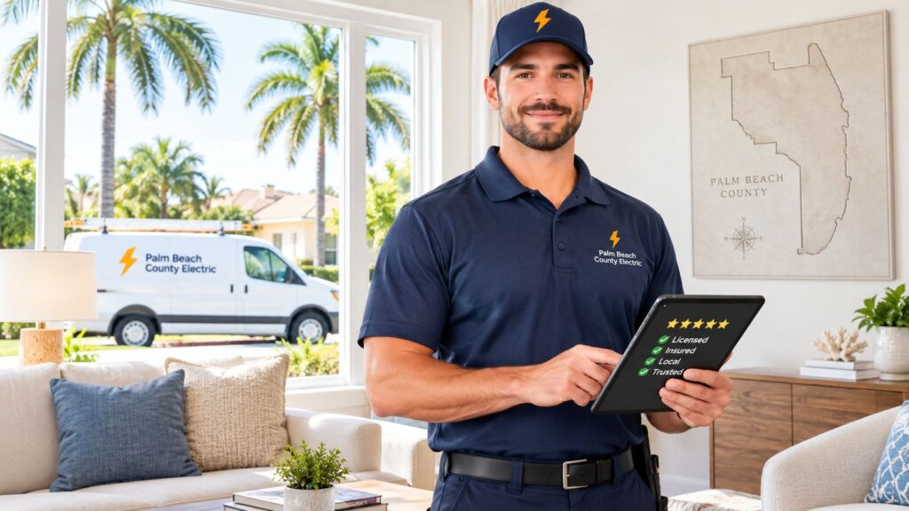 electric company reviews electrician Electric Company Reviews for Palm Beach County That's why most electric company reviews are only half useful. They flatten everything into stars. Real electrical work isn't interchangeable, especially when your A/C is out, a freezer is warming up, half the receptacles are dead, or the garage door won't open before work. I've hired electricians for rentals, common areas, old panels, emergency callouts, and ugly after-storm troubleshooting. The reviews that matter are the ones that tell you how a contractor behaves under pressure, not how friendly someone seemed during a ceiling fan install. electric company reviews electrician Electric Company Reviews for Palm Beach County That's why most electric company reviews are only half useful. They flatten everything into stars. Real electrical work isn't interchangeable, especially when your A/C is out, a freezer is warming up, half the receptacles are dead, or the garage door won't open before work. I've hired electricians for rentals, common areas, old panels, emergency callouts, and ugly after-storm troubleshooting. The reviews that matter are the ones that tell you how a contractor behaves under pressure, not how friendly someone seemed during a ceiling fan install.