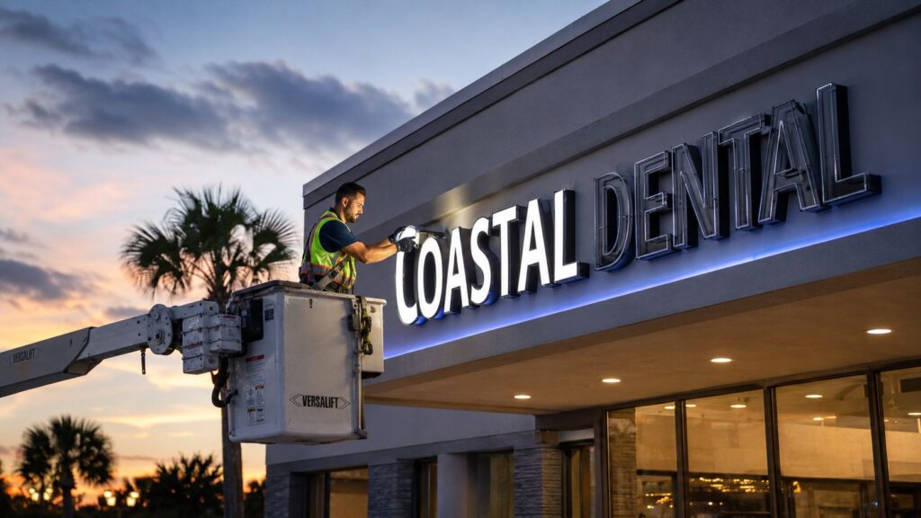 sign lighting repair sign maintenance Sign Lighting Repair in Palm Beach County: A Practical Guide Sign lighting repair isn't a matter of replacing a lamp. A reliable repair identifies why the sign failed, checks the surrounding electrical system, and determines whether the cabinet can support another repair or needs a partial rebuild. In South Florida, heat, UV exposure, wind, rain, and salt-laden air turn small defects into recurring service calls. Signs also bring access, structural, and aircraft obstruction lighting concerns that ordinary troubleshooting can miss. sign lighting repair sign maintenance Sign Lighting Repair in Palm Beach County: A Practical Guide Sign lighting repair isn't a matter of replacing a lamp. A reliable repair identifies why the sign failed, checks the surrounding electrical system, and determines whether the cabinet can support another repair or needs a partial rebuild. In South Florida, heat, UV exposure, wind, rain, and salt-laden air turn small defects into recurring service calls. Signs also bring access, structural, and aircraft obstruction lighting concerns that ordinary troubleshooting can miss.