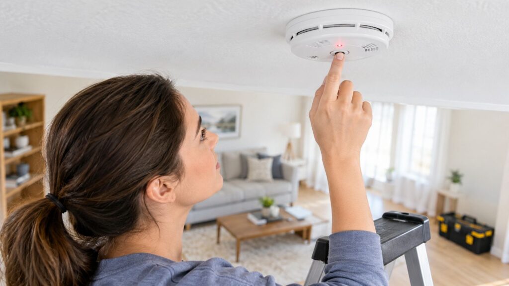 smoke detector hardwired beeping testing alarm Smoke Detector Hardwired Beeping How to Stop It Fast At 3 a.m., one sharp chirp from the ceiling can wake the entire house. You replace the backup battery, wait for silence, and then hear the same smoke detector hardwired beeping again a few minutes later. That usually means the battery wasn't the whole problem. smoke detector hardwired beeping testing alarm Smoke Detector Hardwired Beeping How to Stop It Fast At 3 a.m., one sharp chirp from the ceiling can wake the entire house. You replace the backup battery, wait for silence, and then hear the same smoke detector hardwired beeping again a few minutes later. That usually means the battery wasn't the whole problem.